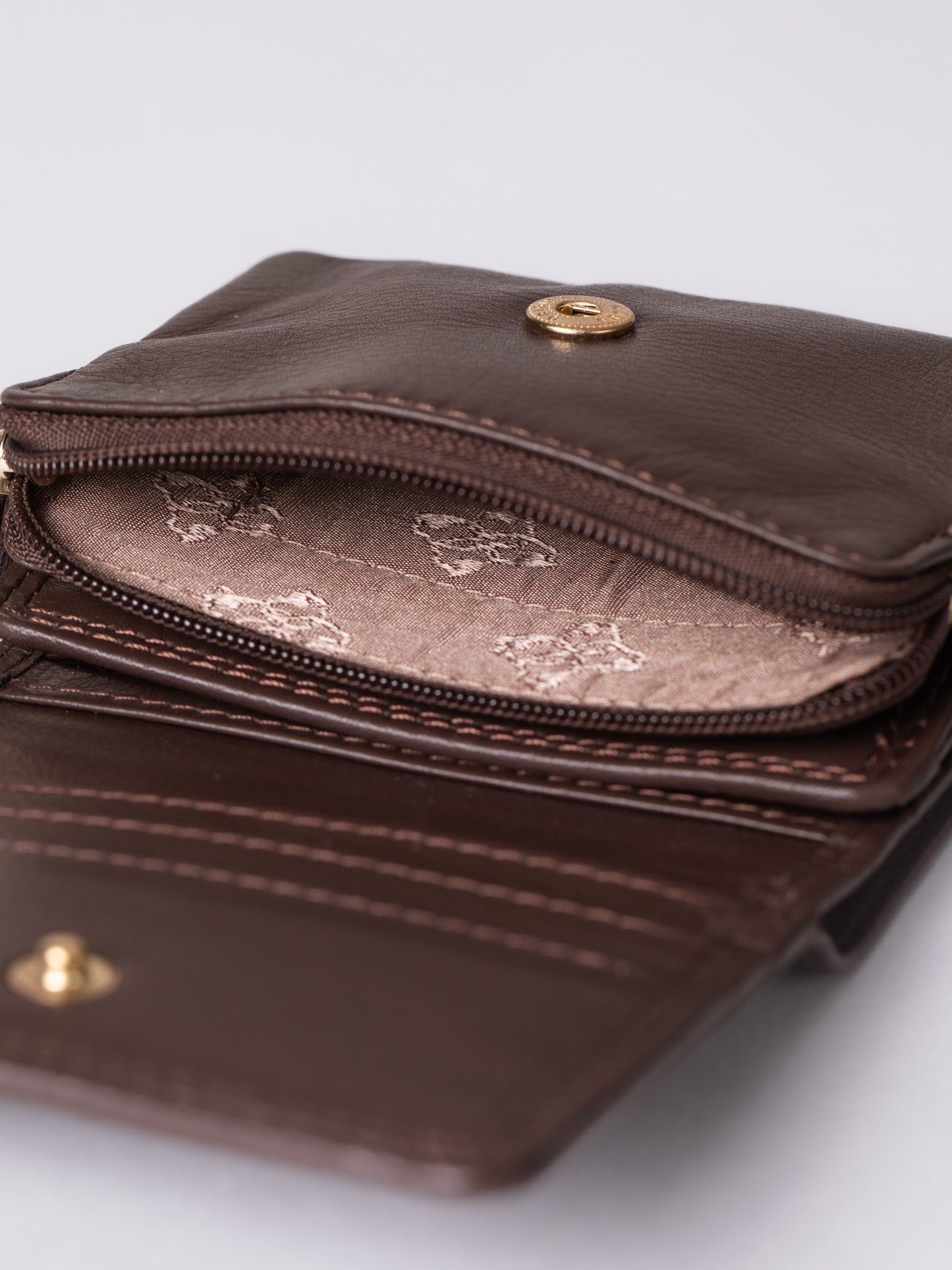 Small Leather Flapover Purse
