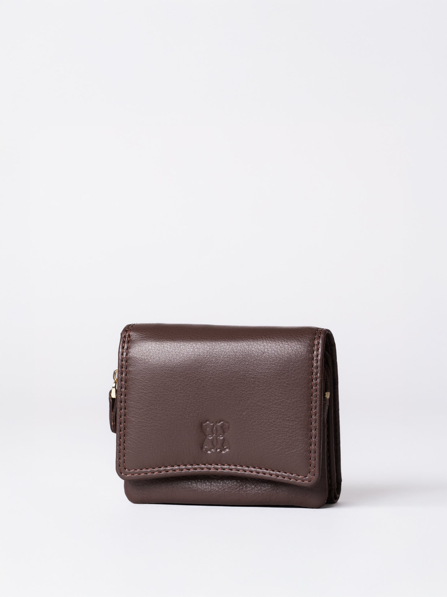 Small Leather Flapover Purse