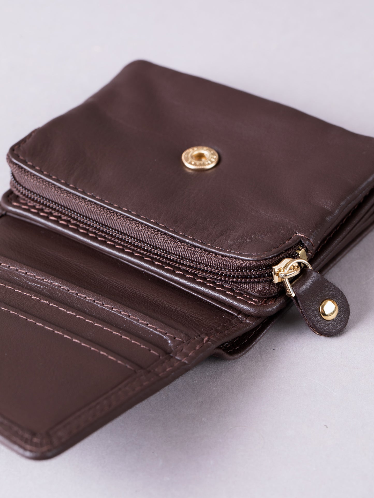 Small Leather Flapover Purse