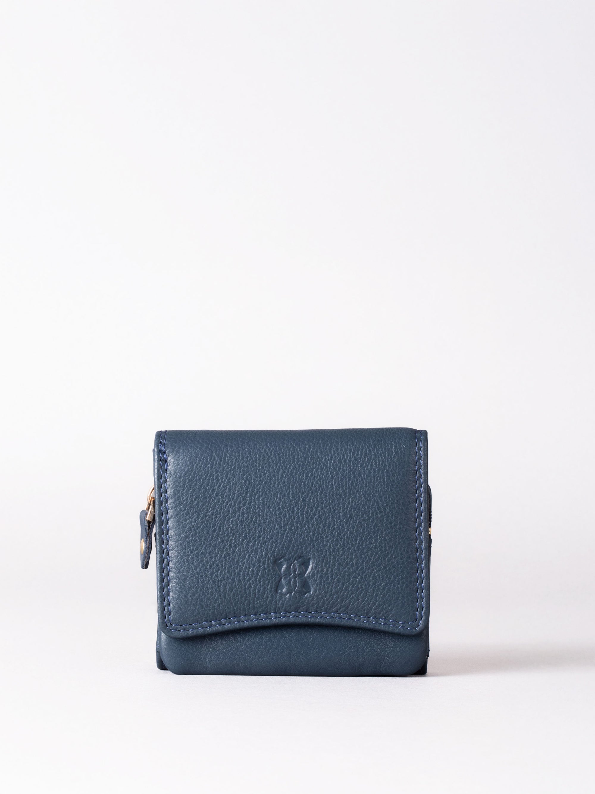 Small Leather Flapover Purse