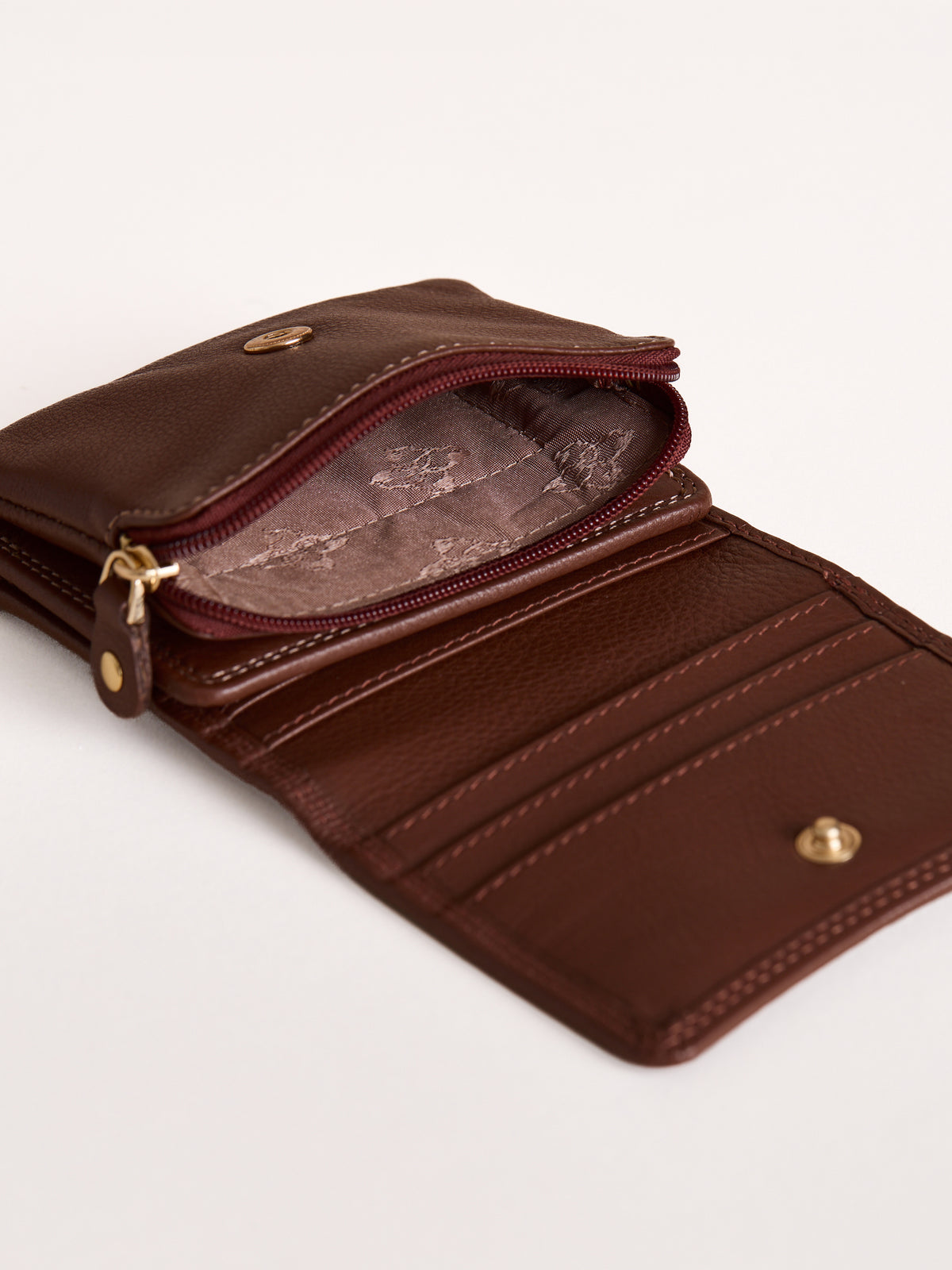 Small Leather Flapover Purse