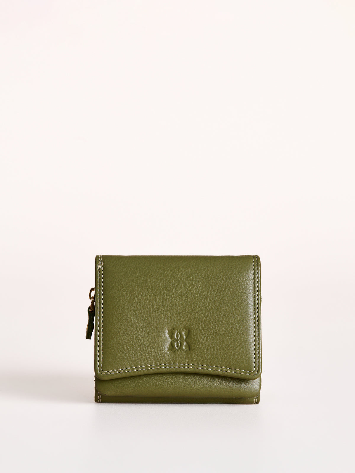 Small Leather Flapover Purse