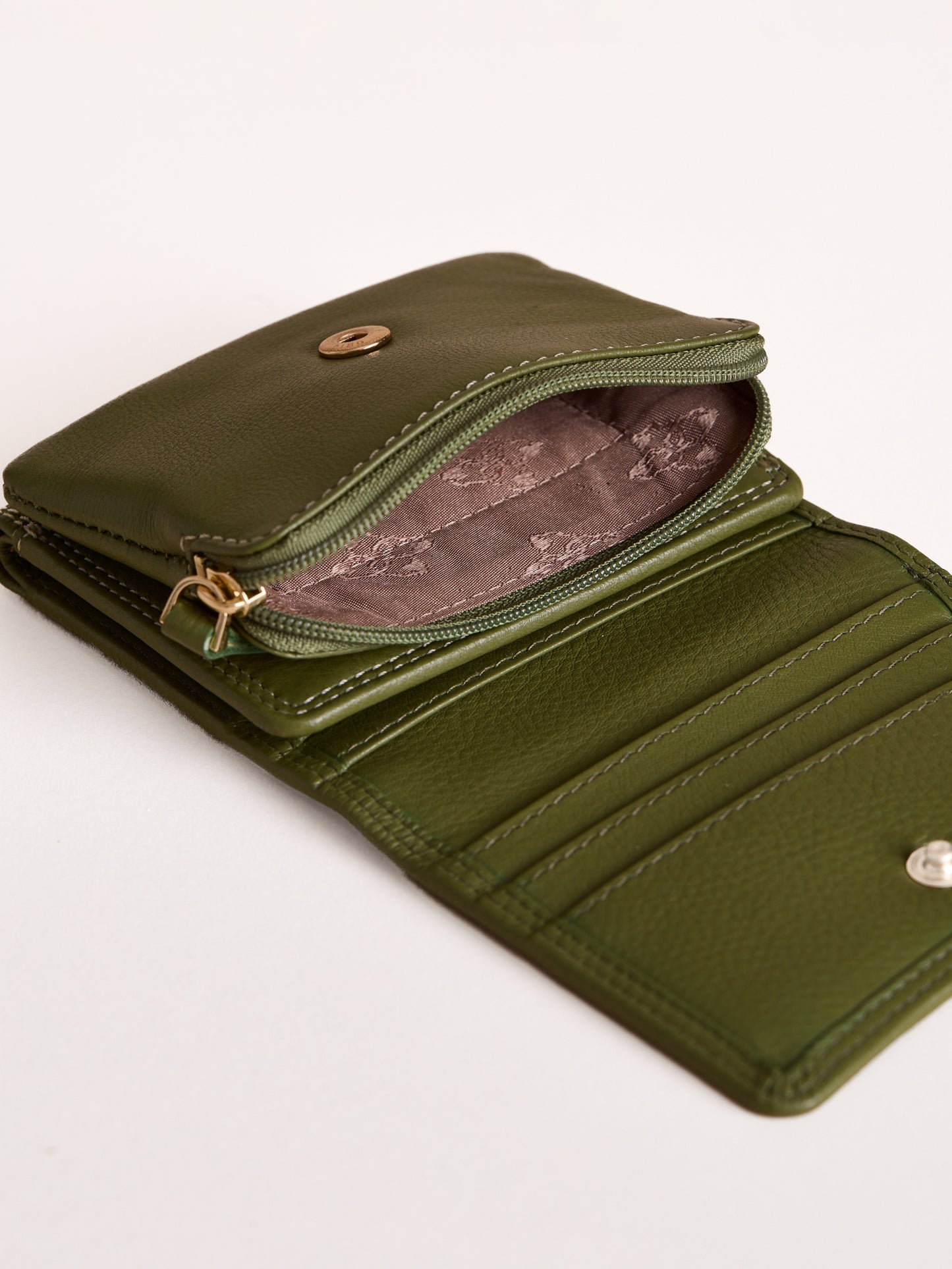 Small Leather Flapover Purse