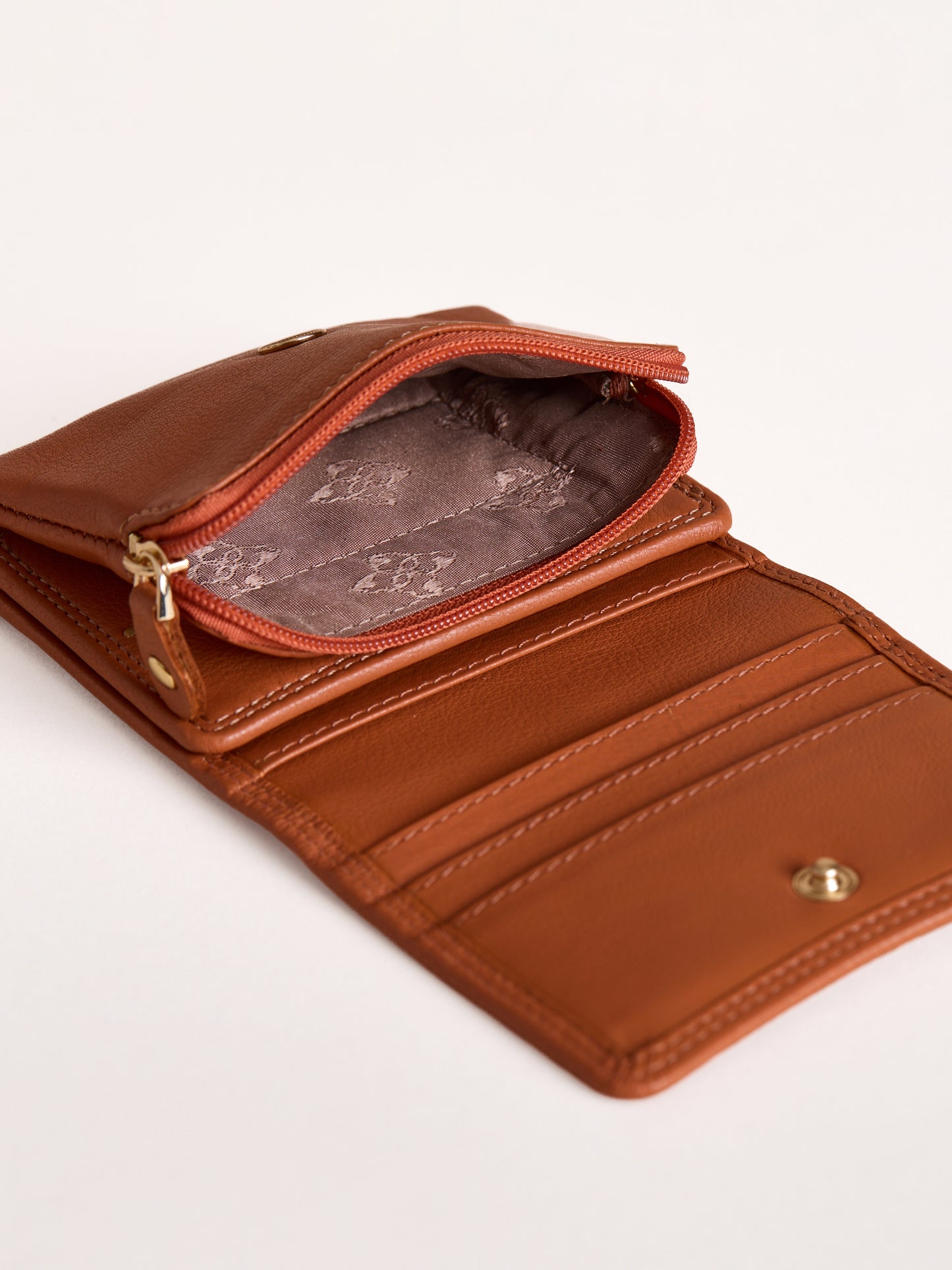 Small Leather Flapover Purse
