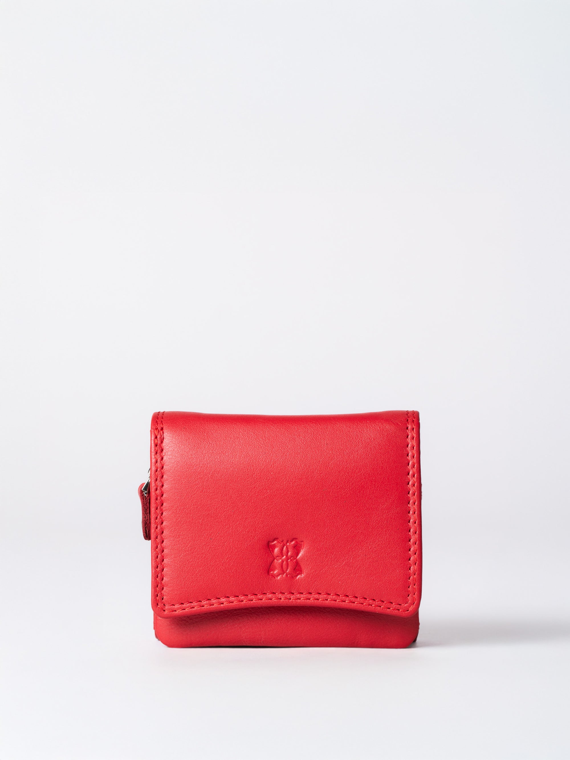 Small Leather Flapover Purse
