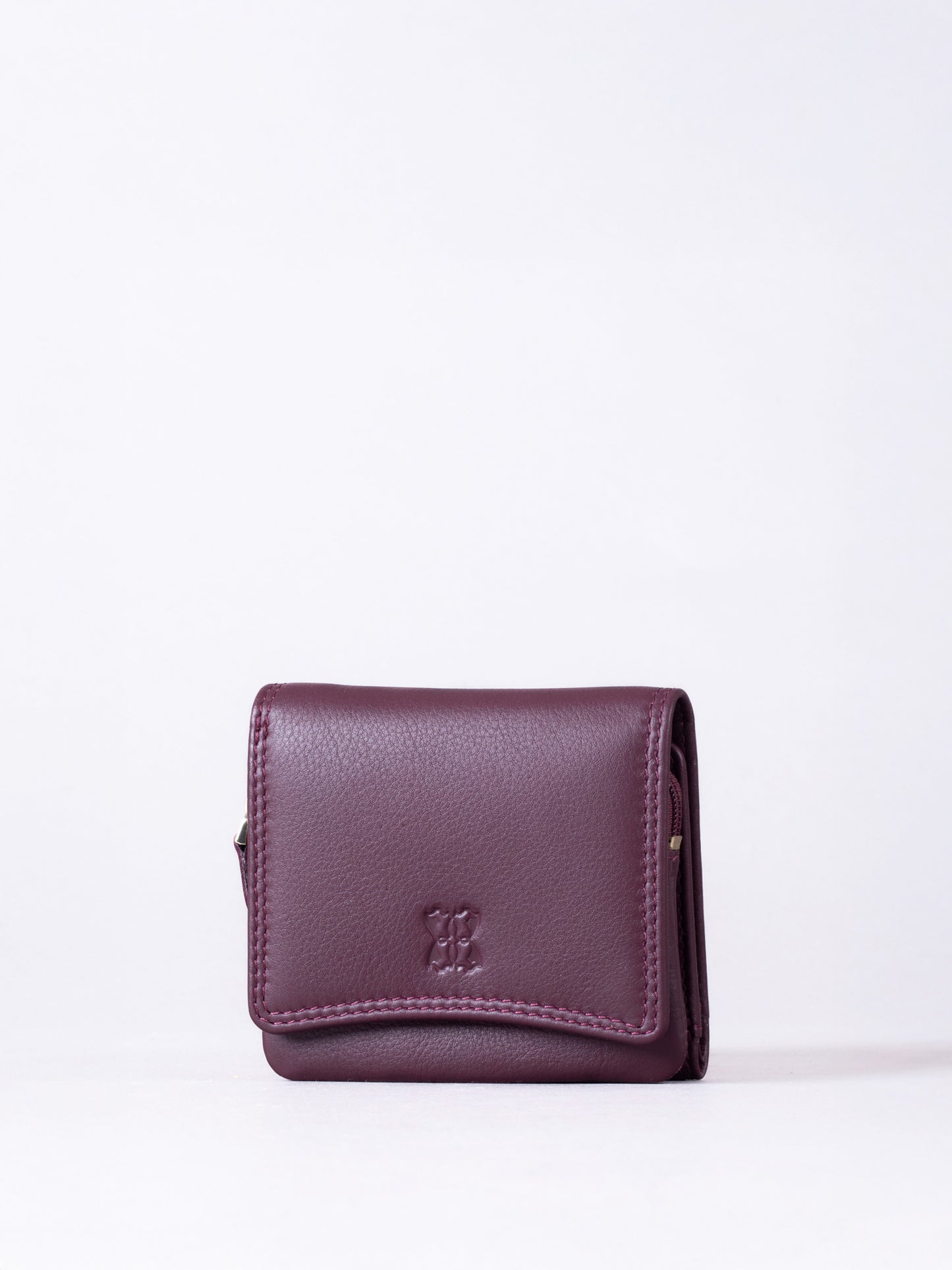 Small Leather Flapover Purse