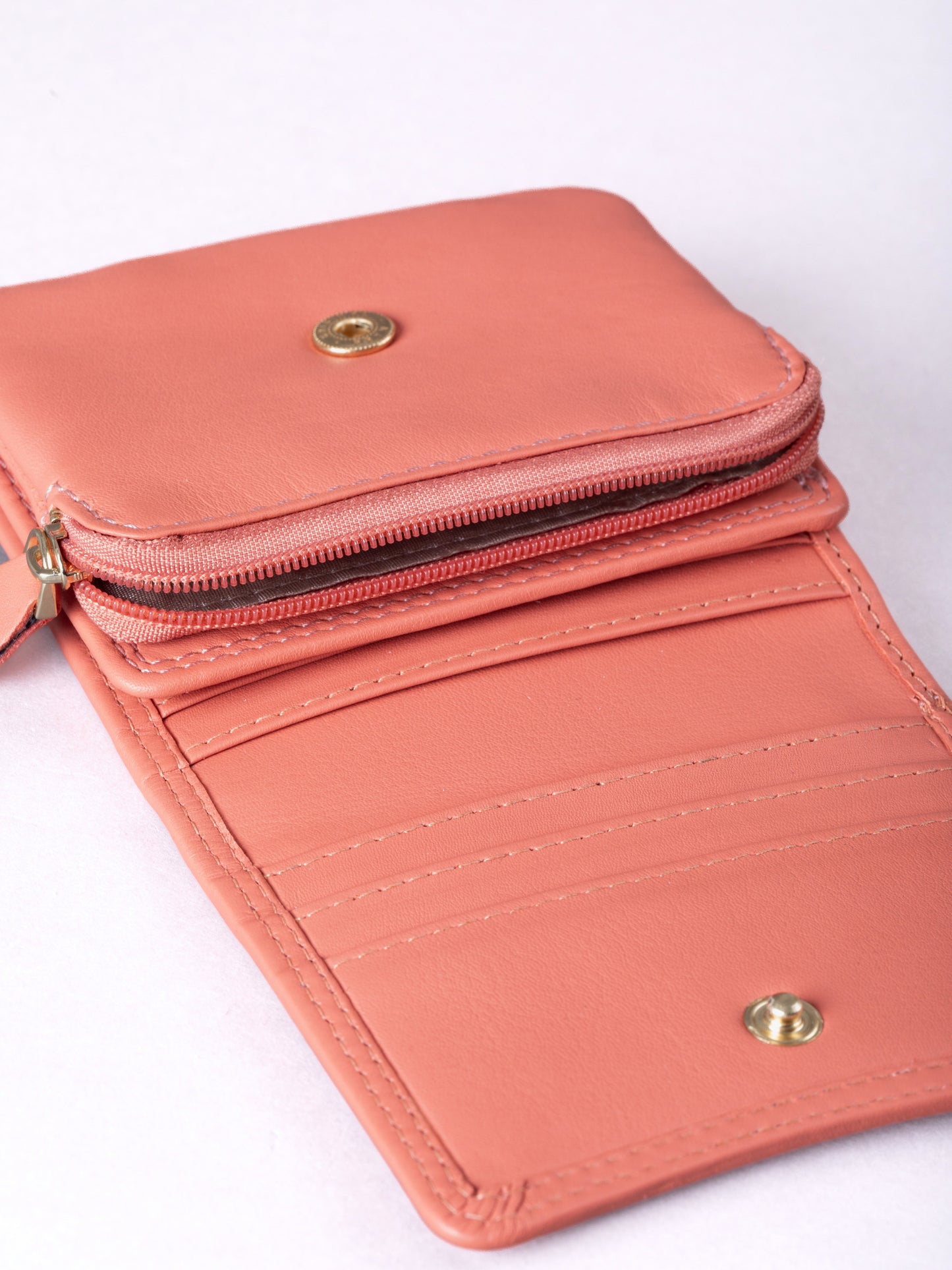 Small Leather Flapover Purse