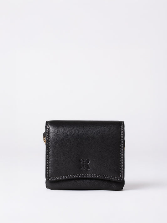 Small Leather Flapover Purse