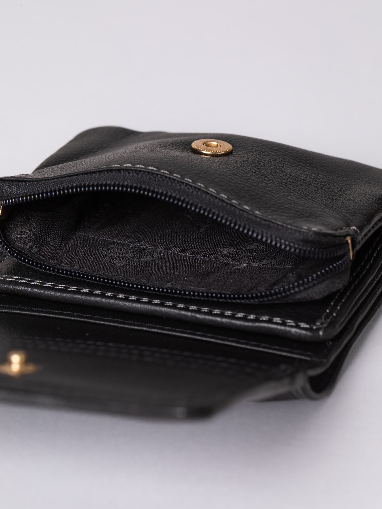 Small Leather Flapover Purse