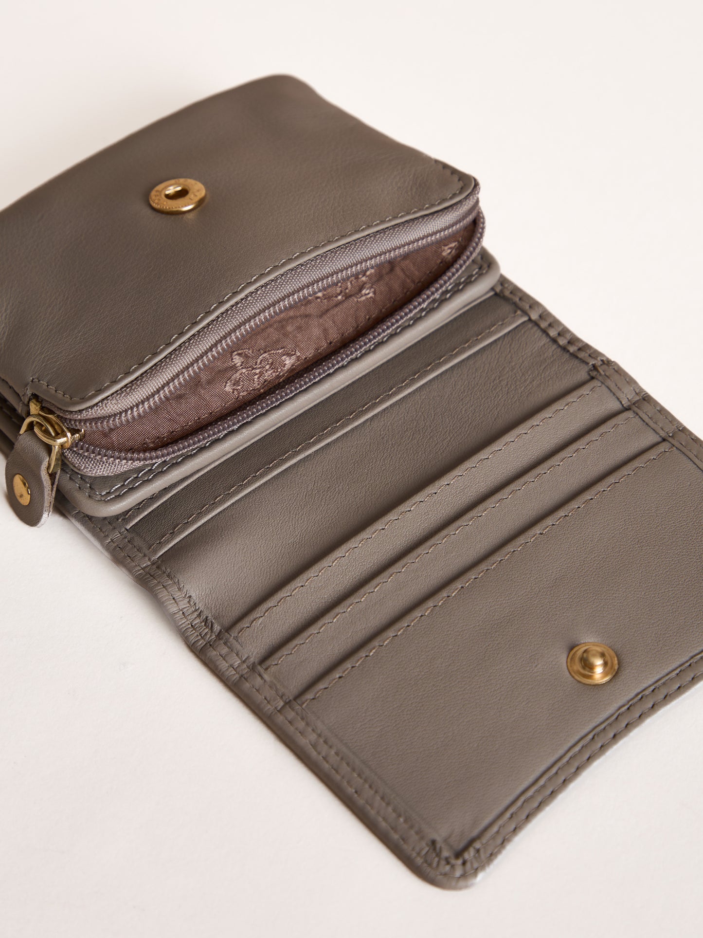 Small Leather Flapover Purse