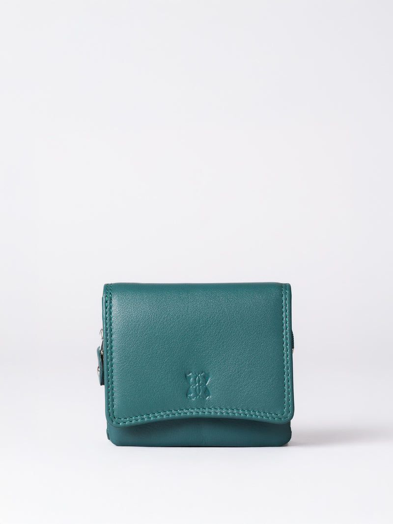 Small Leather Flapover Purse