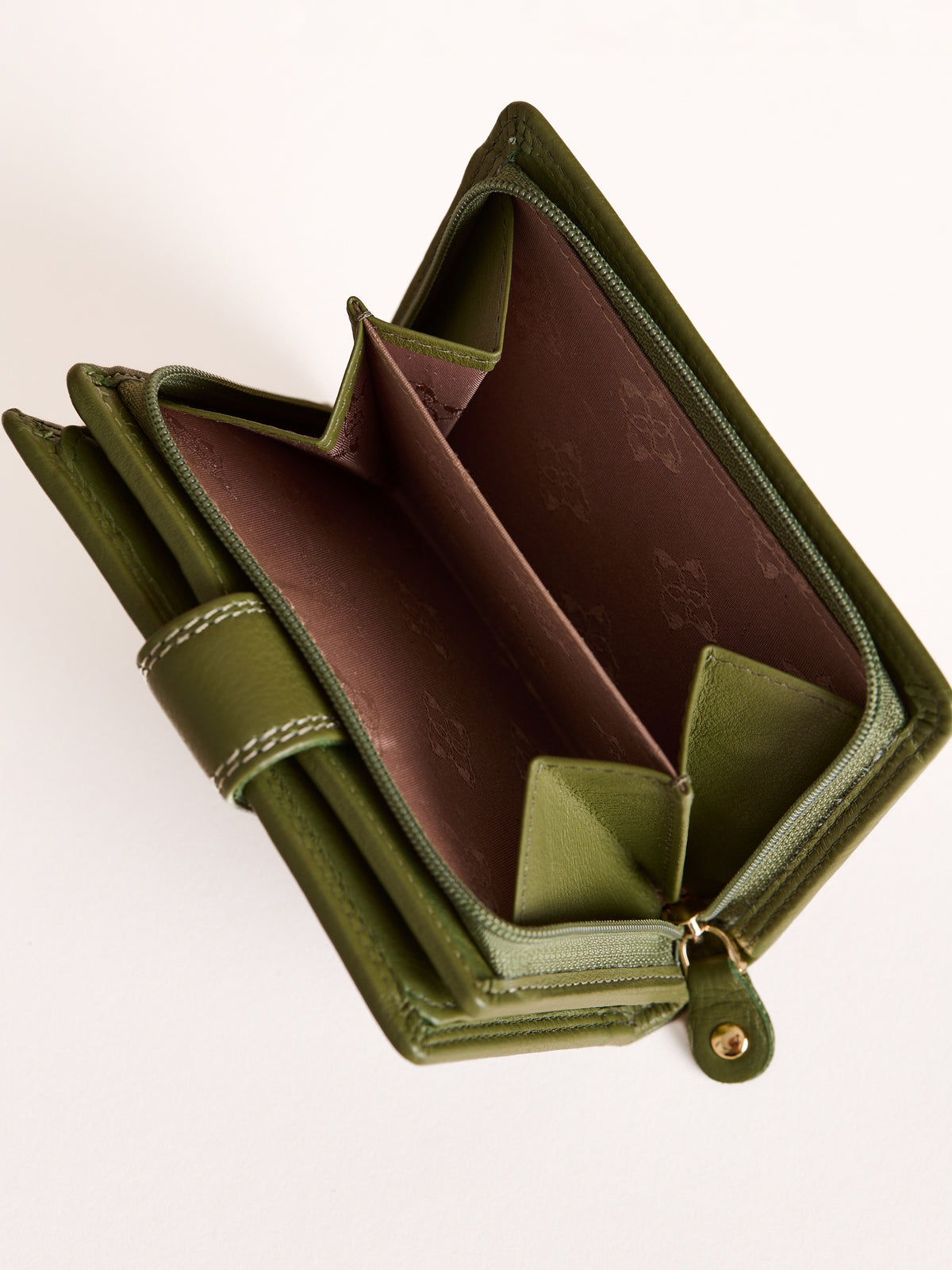 Small Leather Tab Purse