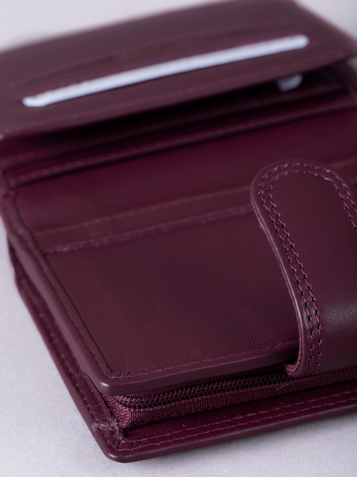 Small Leather Tab Purse