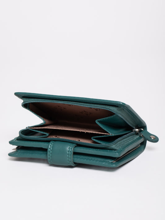 Small Leather Tab Purse
