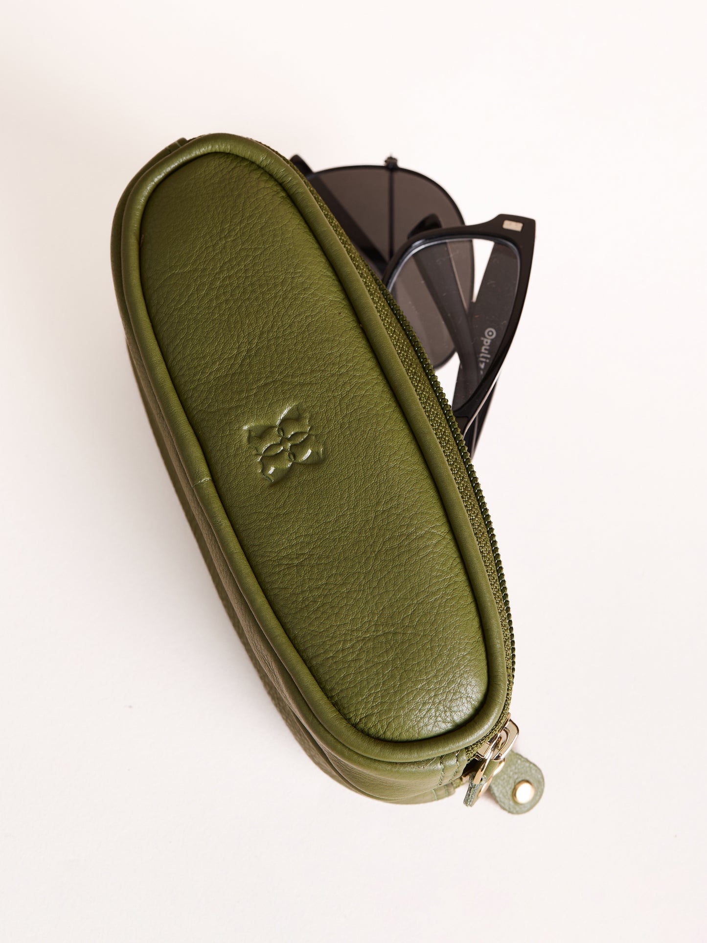 Leather Double Glasses Case