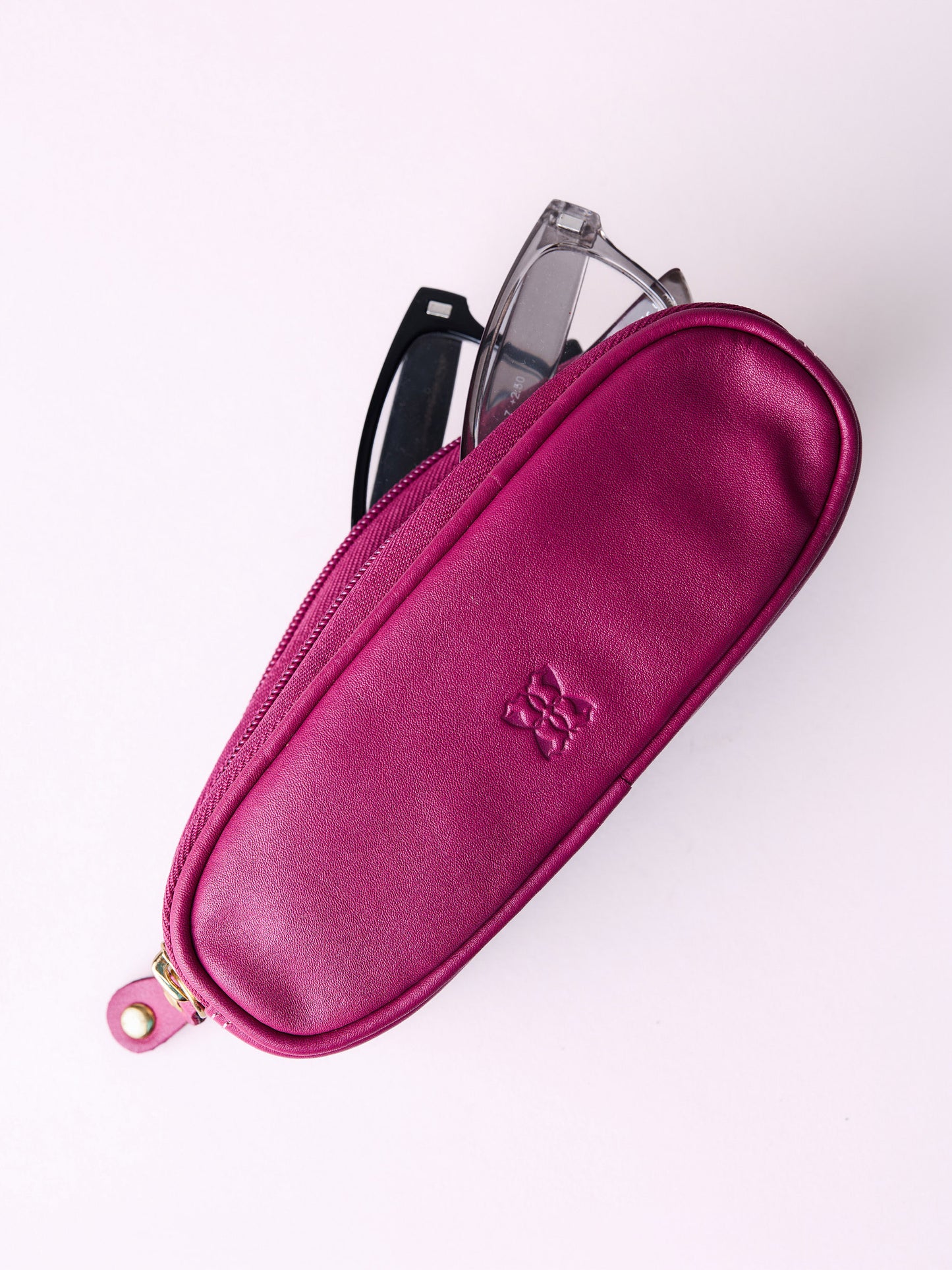Leather Double Glasses Case