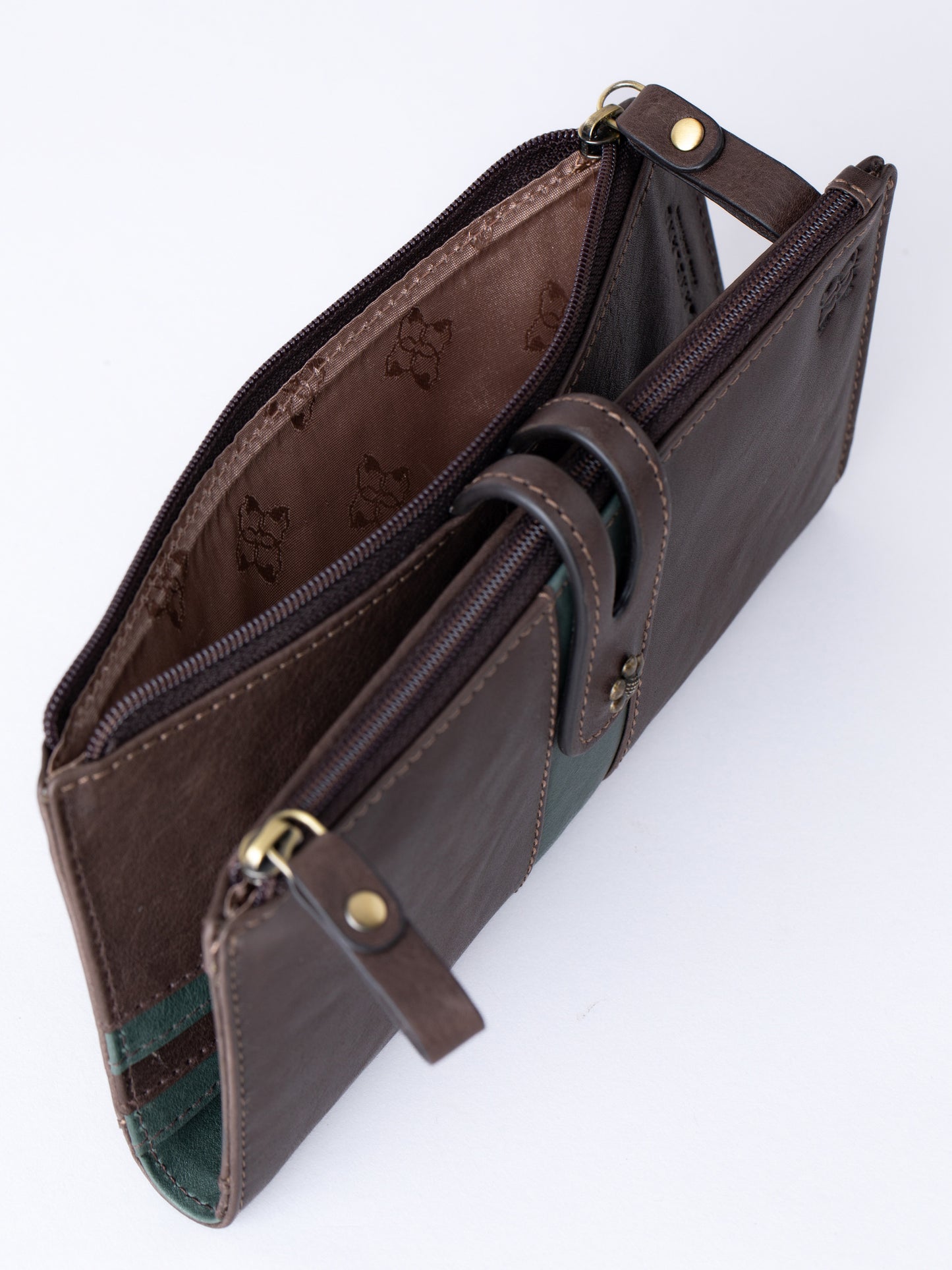 Hartsop Leather Double Zip Purse
