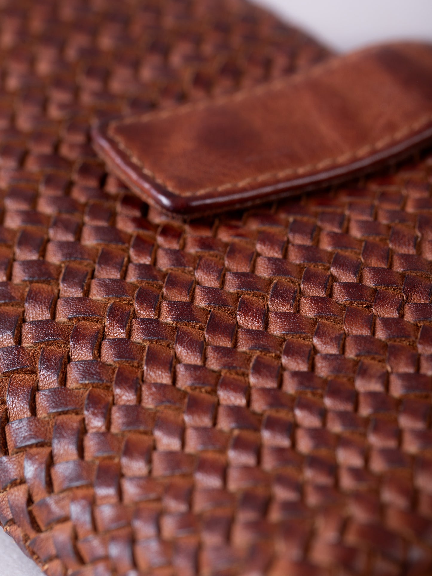 Wreay Large Leather Tab Purse