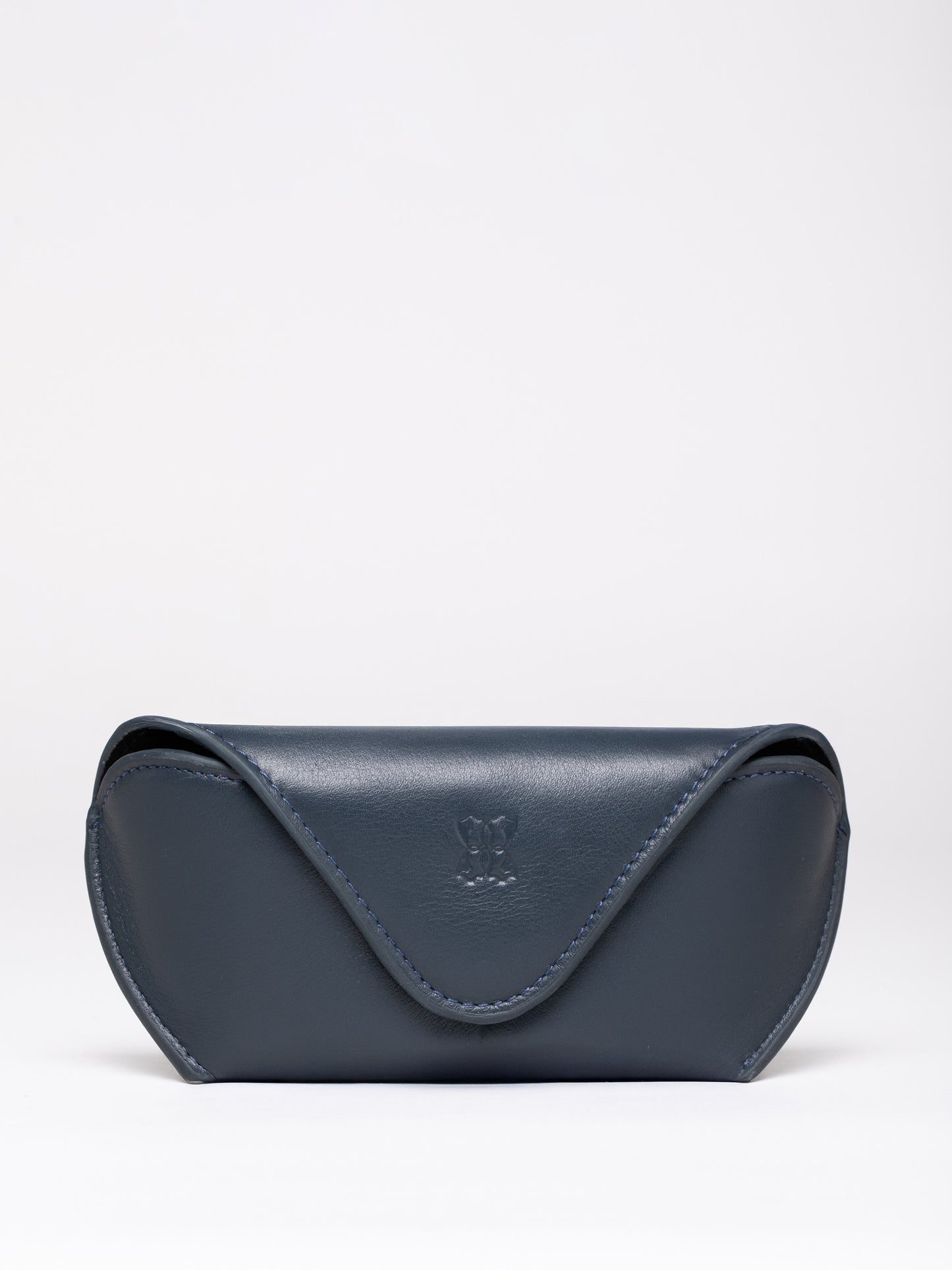 Flapover Leather Glasses Case