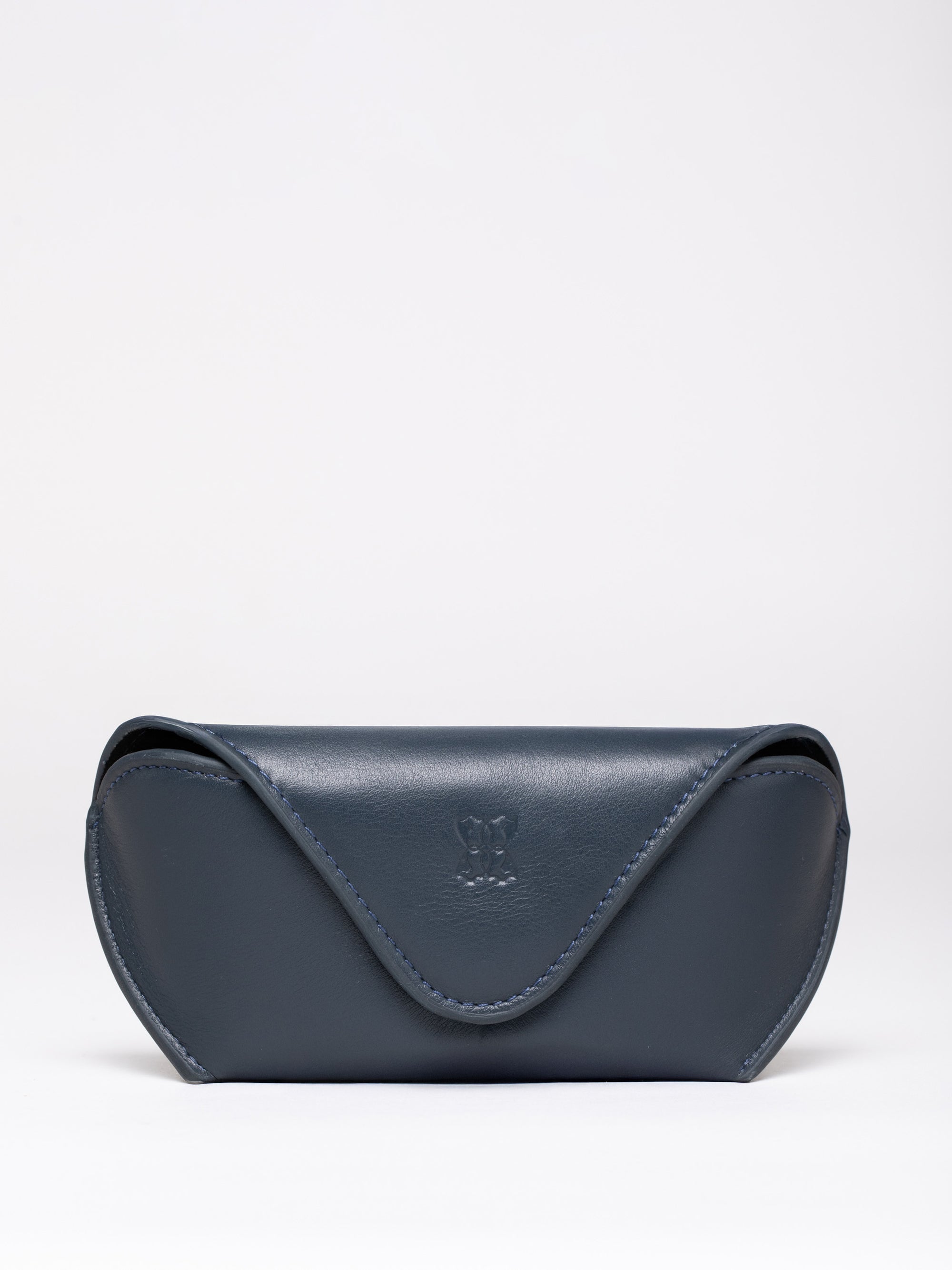 Flapover Leather Glasses Case