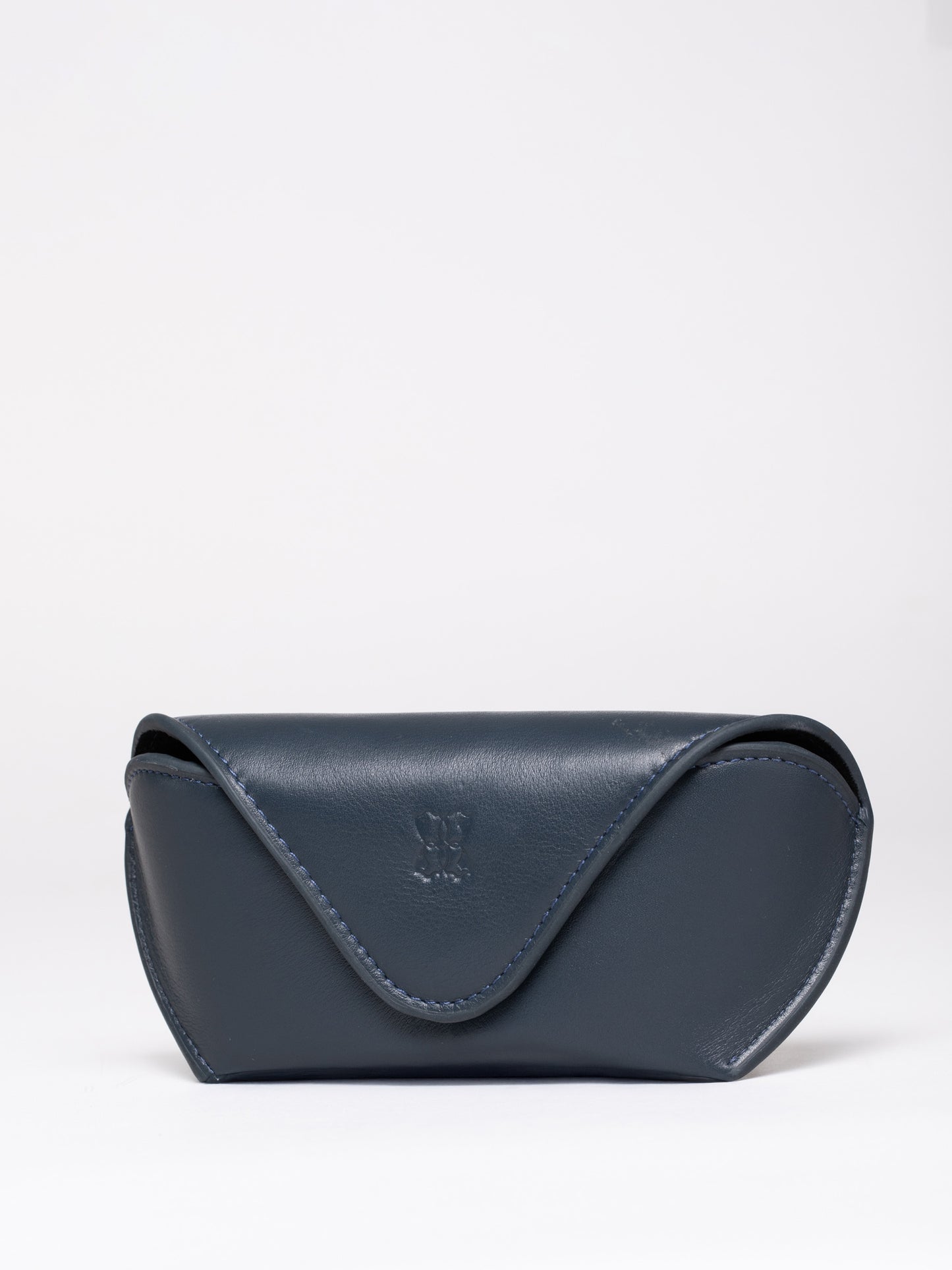 Flapover Leather Glasses Case