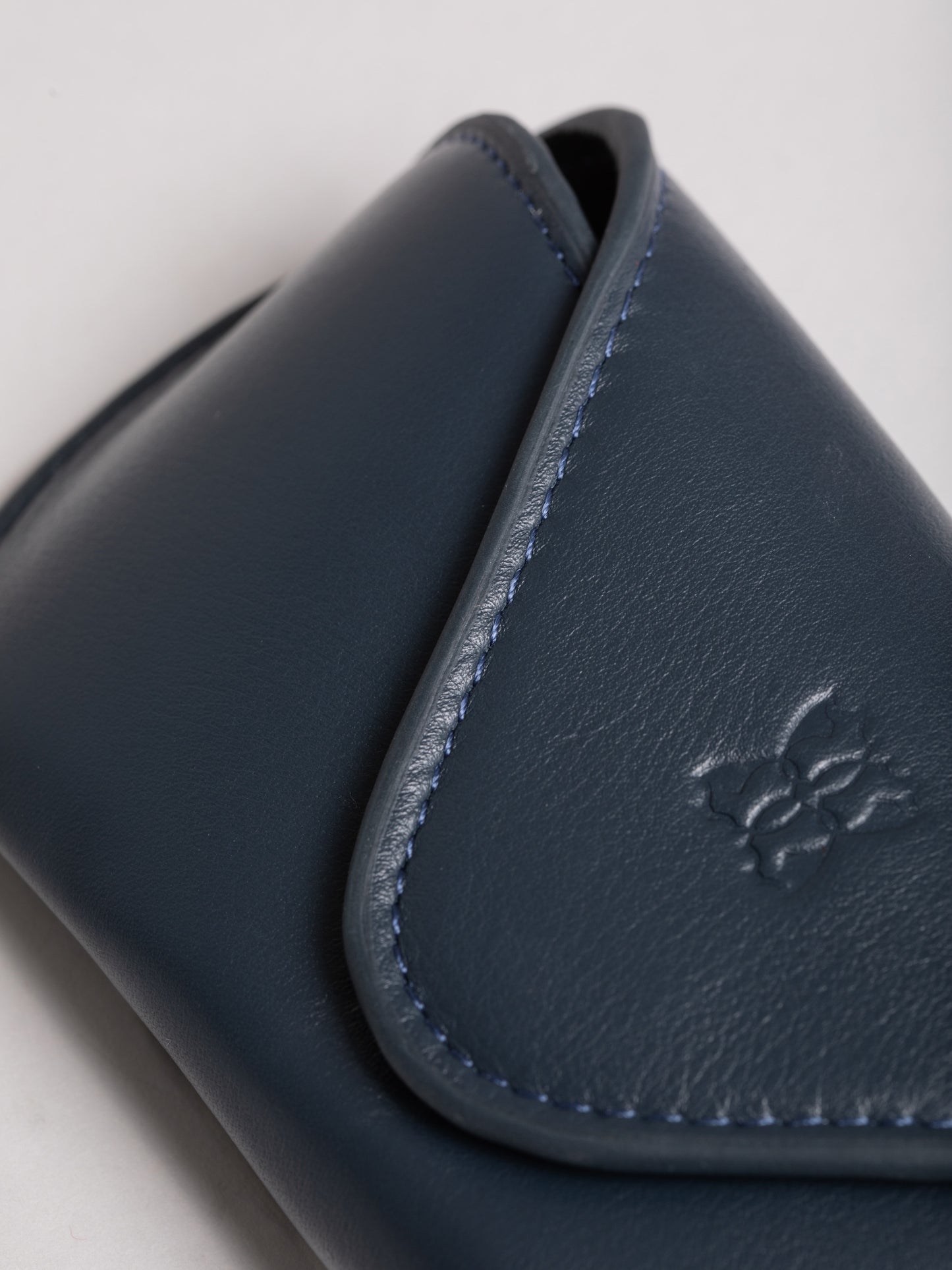 Flapover Leather Glasses Case
