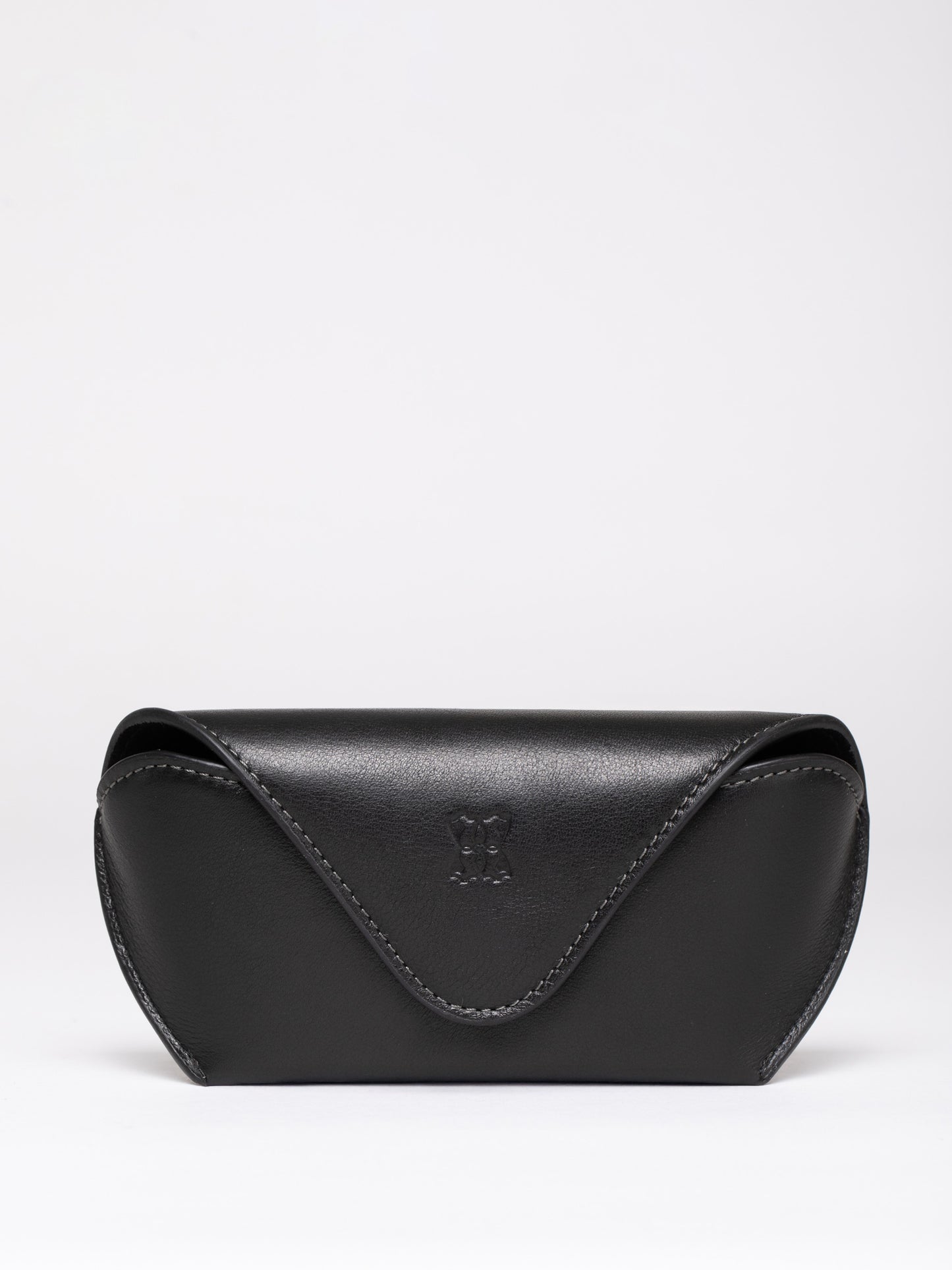 Flapover Leather Glasses Case