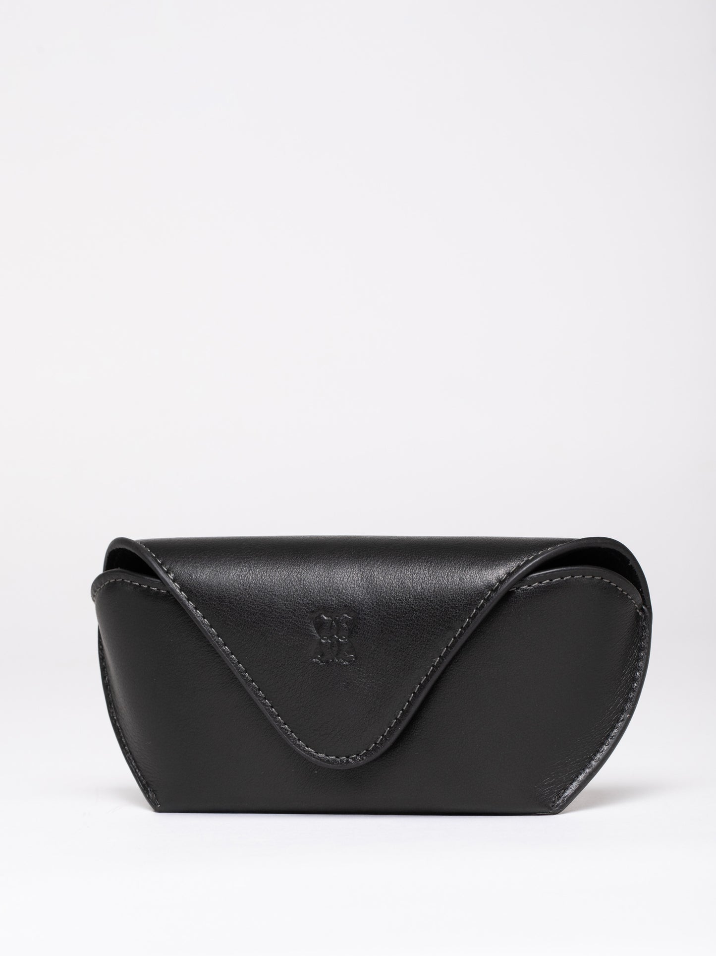 Flapover Leather Glasses Case