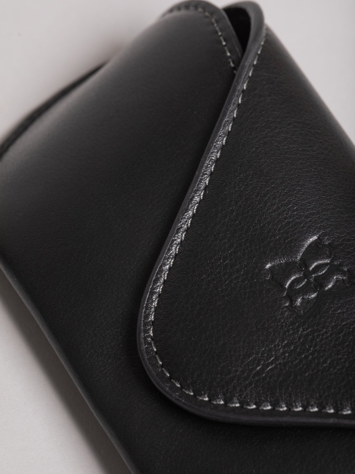 Flapover Leather Glasses Case