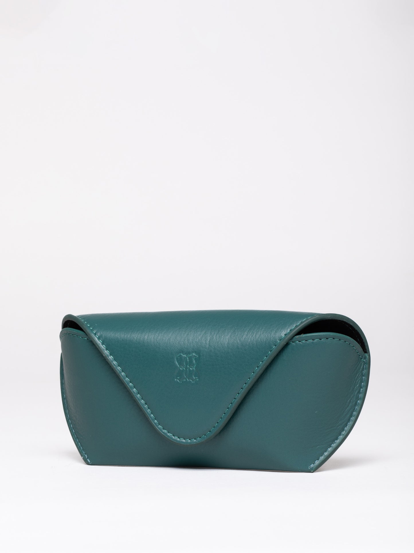 Flapover Leather Glasses Case