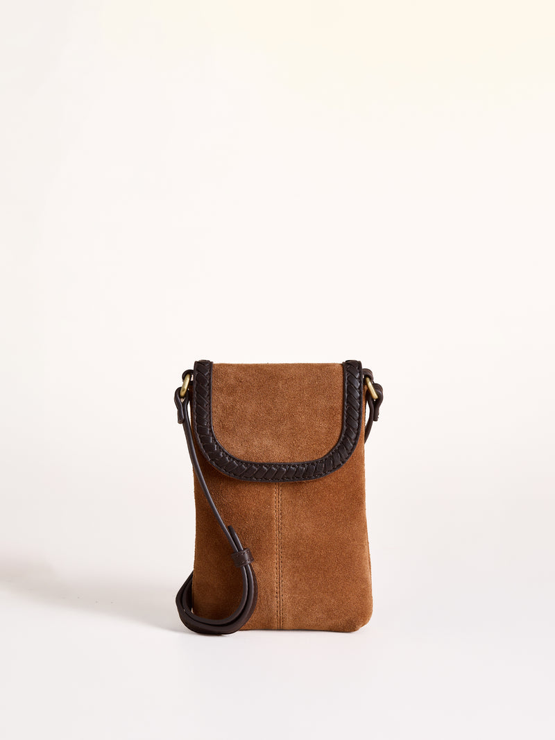 Scales Suede Mobile Purse