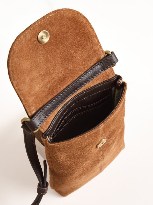 Scales Suede Mobile Purse
