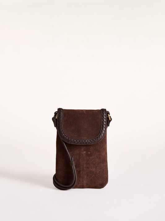 Scales Suede Mobile Purse