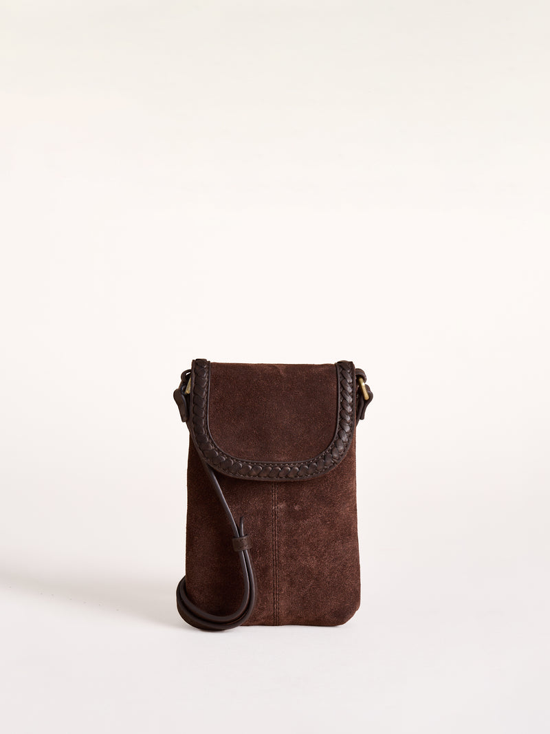 Scales Suede Mobile Purse
