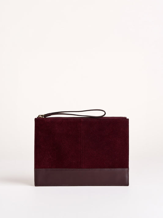 Lowther Suede Clutch