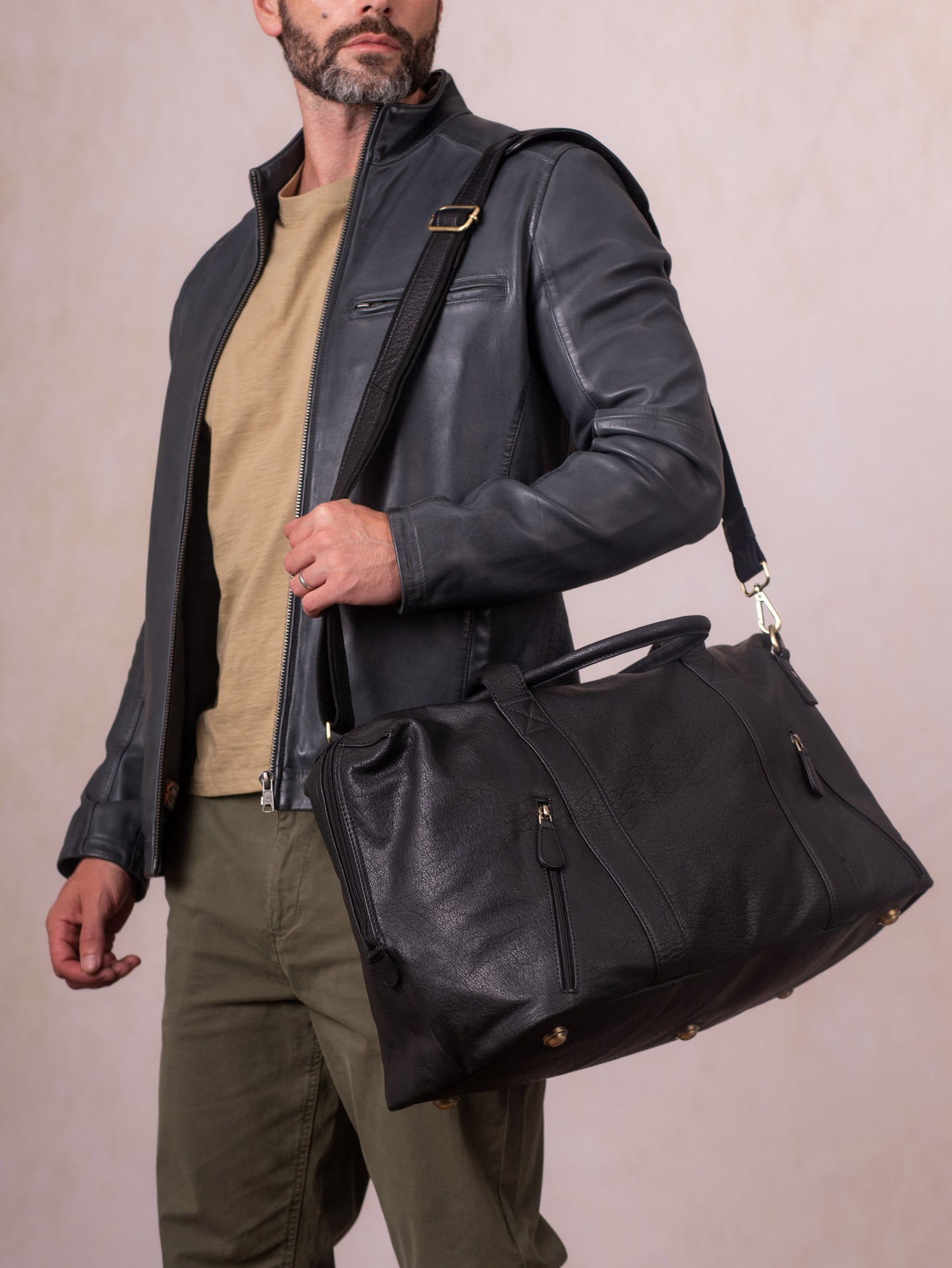 Discoverer Large Leather Holdall
