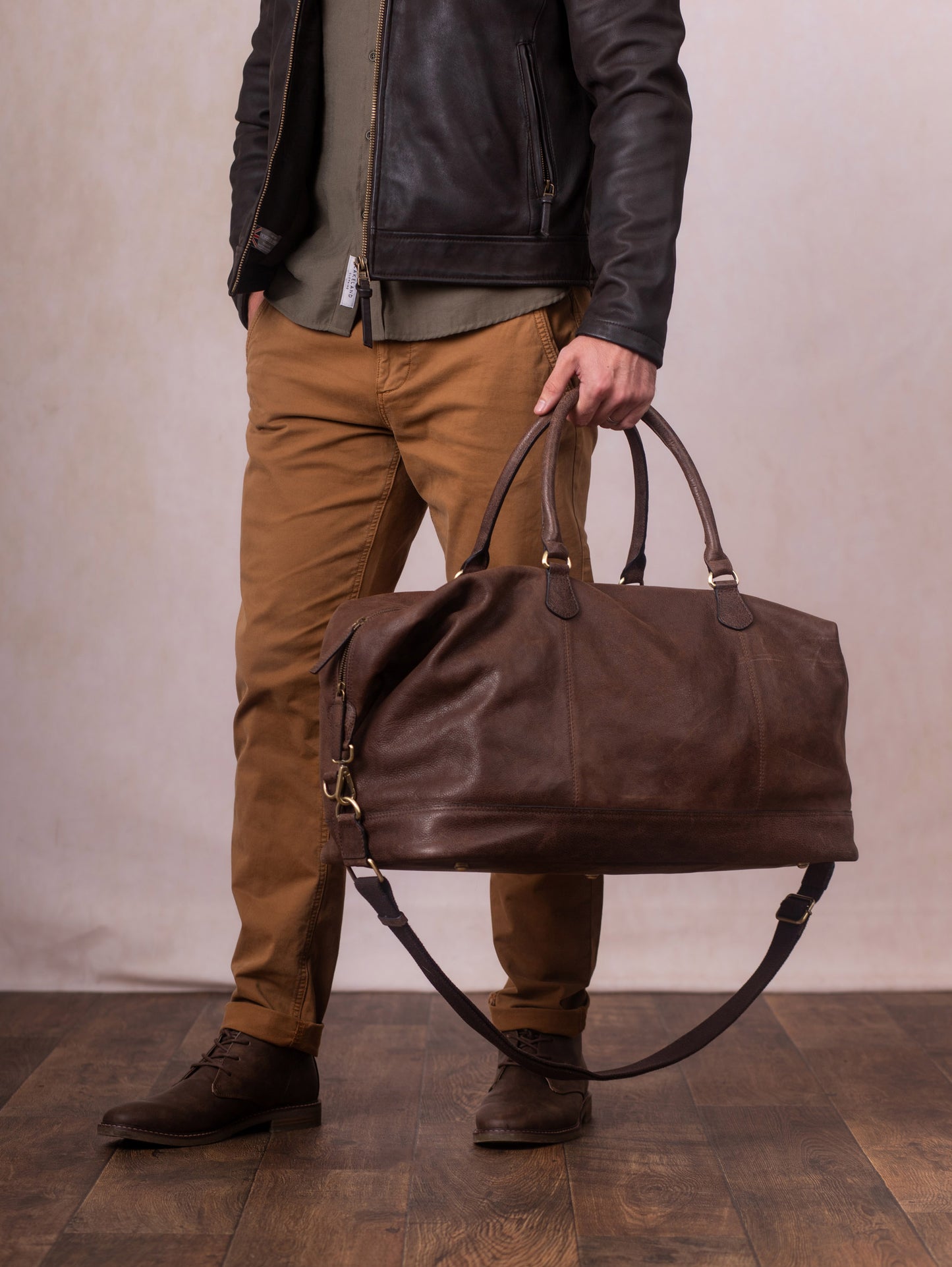 Hutton Large Leather Holdall