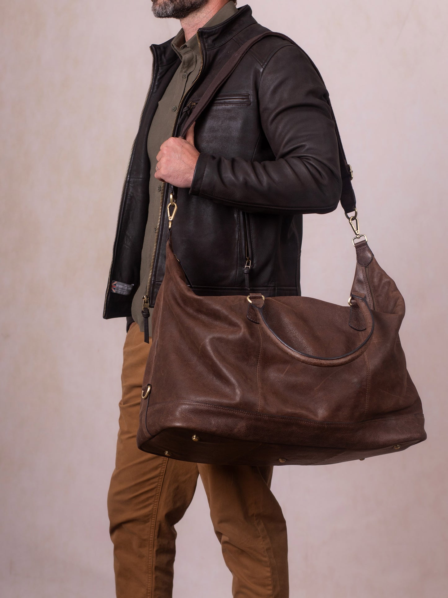 Hutton Large Leather Holdall