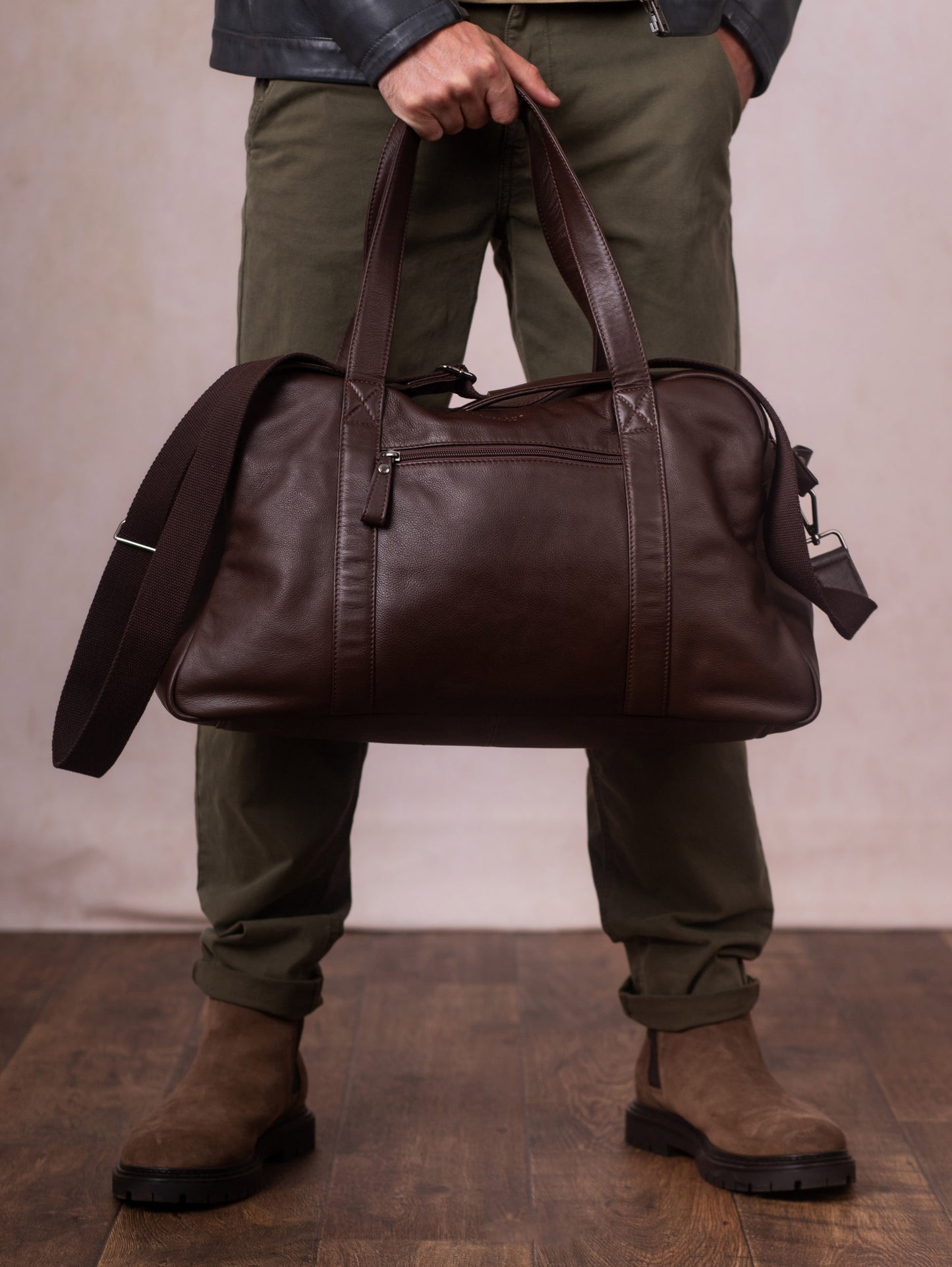 Silloth Leather Medium Holdall