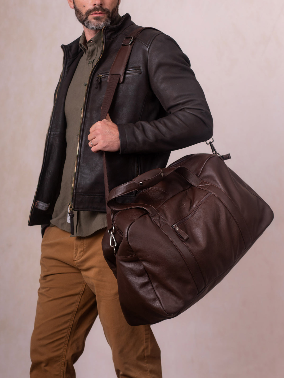 Silloth Leather Large Holdall