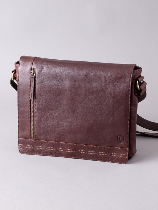 Keswick Large Leather Messenger Bag