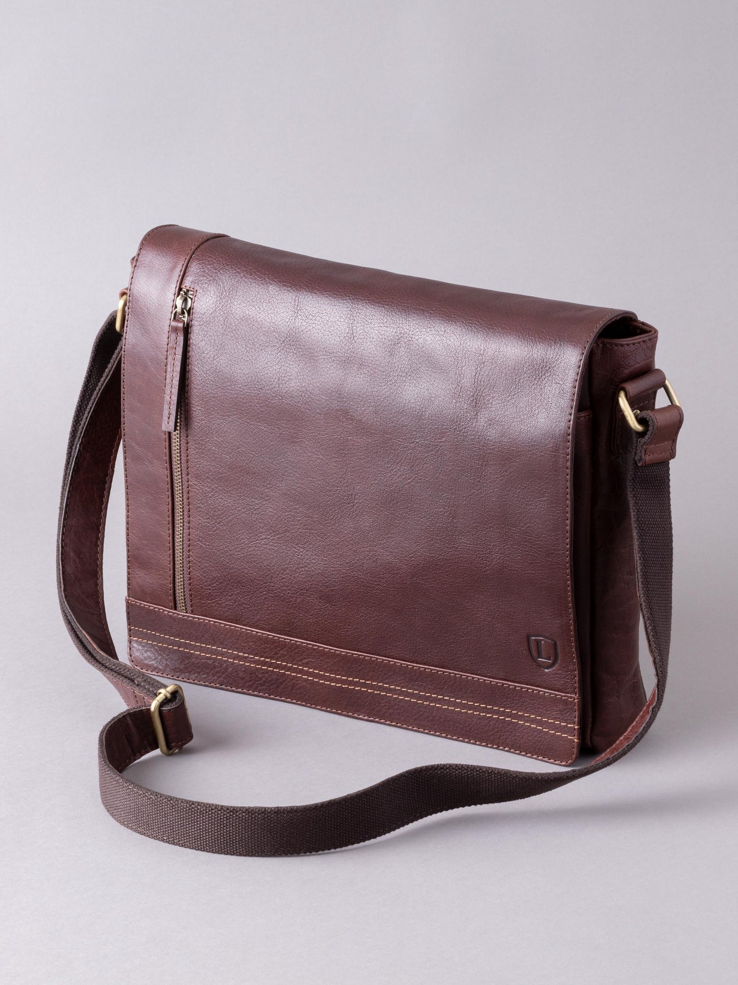 Keswick Large Leather Messenger Bag
