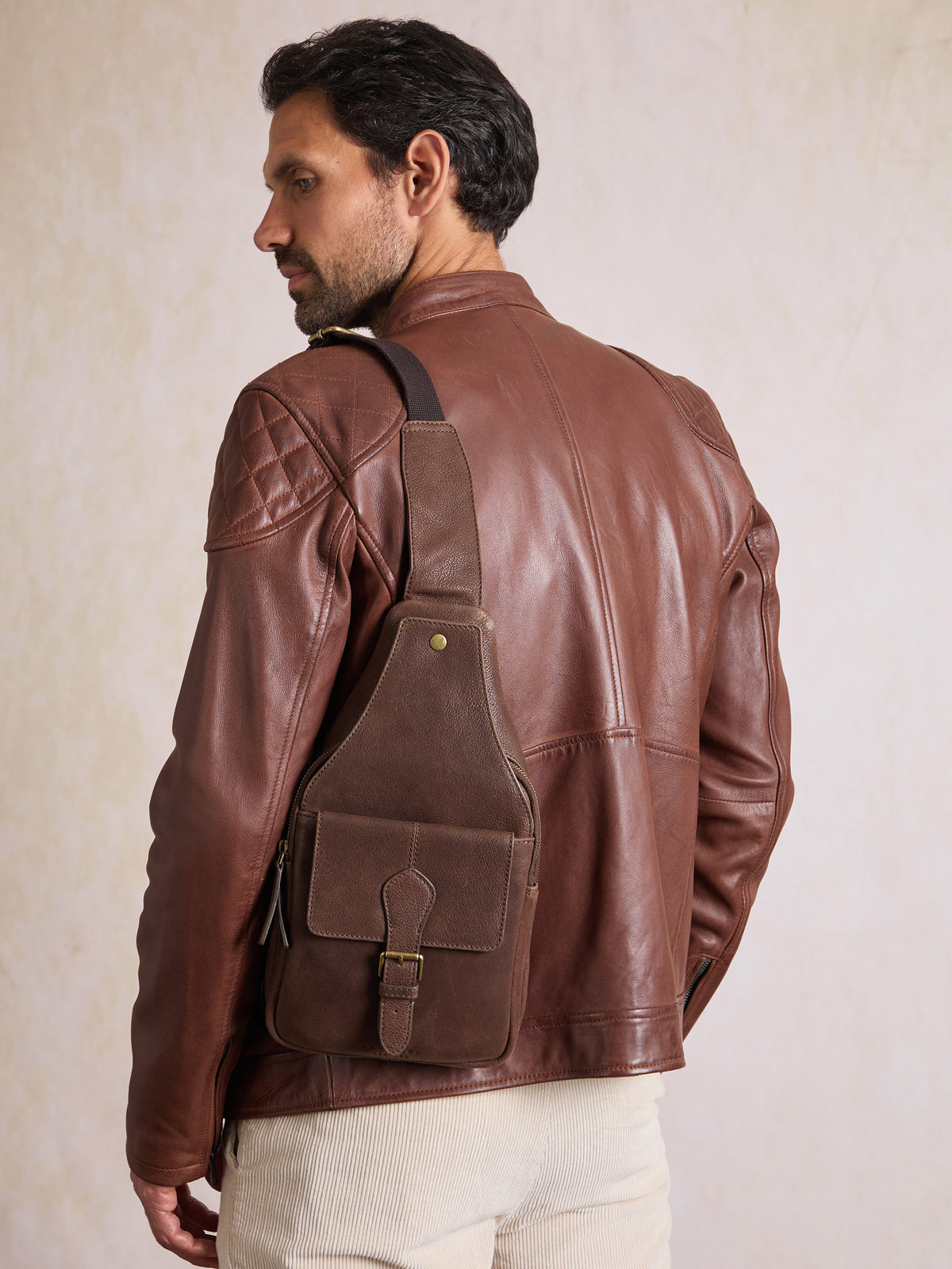 Hutton Leather Sling Bag