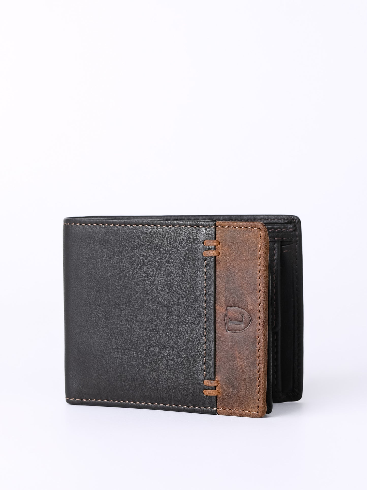 Stitch Leather Bi-Fold Wallet