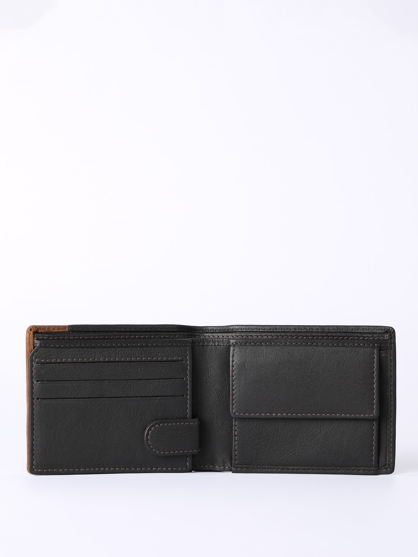 Stitch Leather Bi-Fold Wallet