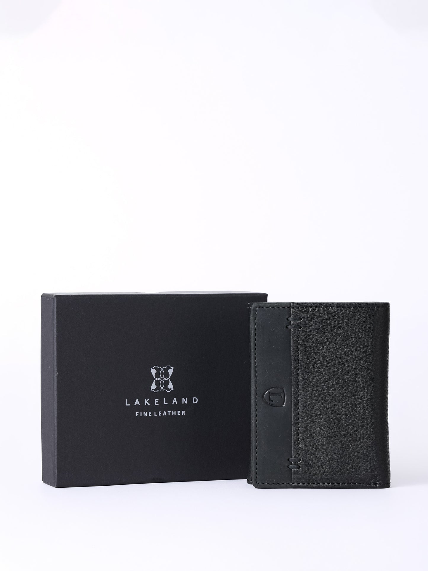 Stitch Leather Tri-Fold Wallet