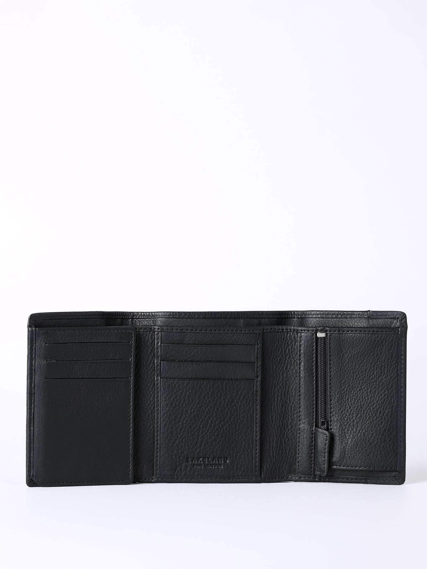 Stitch Leather Tri-Fold Wallet