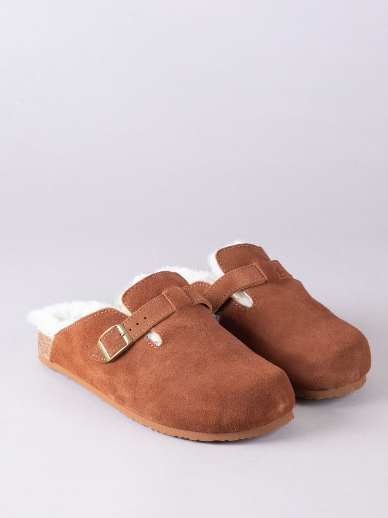 Unisex Sheepskin Clog Slippers