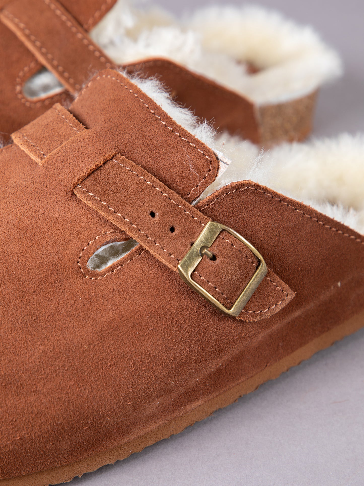 Unisex Sheepskin Clog Slippers