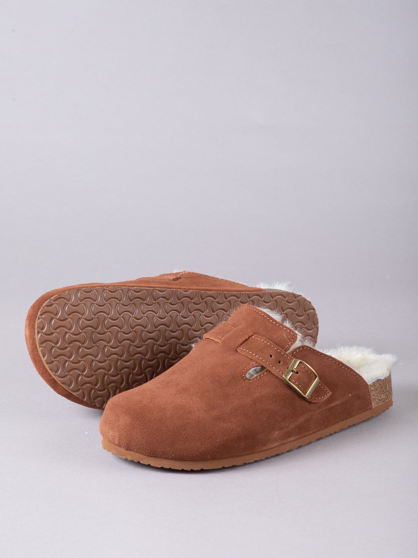 Unisex Sheepskin Clog Slippers